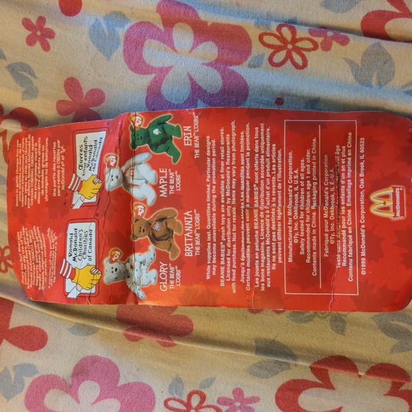 Maple The Bear Vintage Mc Donalds Ty 1999 Sealed - Picture 6 of 11